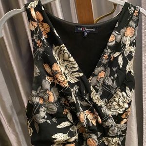 Floral high-low dress